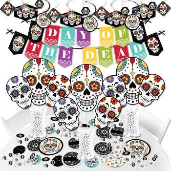 LARGE MEMORY MATCH FLOOR GAME COLOR MATCHING SUGAR SKULL DAY OF THE DEAD  SKULLS