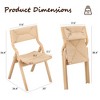GlasFlength Accent Chairs, Folding Chairs No Assembly, Suitable for Living room, Bedroom, Dining Room, Perfect for Indoor Use, Beige, 20"*24.4"*38.4" - 4 of 4