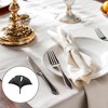 Unique Bargains Napkin Rings Gingko Leaves Stainless Steel 1 Pc - 2 of 3