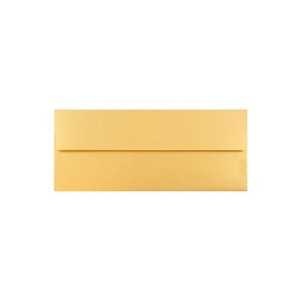 JAM Paper #10 Metallic Business Envelopes 4.125 x 9.5 Stardream Gold Bulk 500/Box (SD5360 07H) - 1 of 4