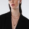 SOHI Women's California Gold The Interlock Charm Multi-Layer Necklace - 4 of 4