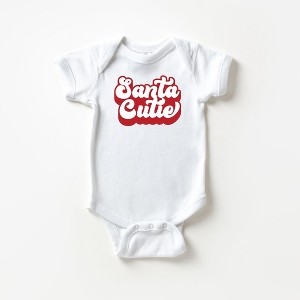 The Juniper Shop Santa Cutie Baby Bodysuit - 12 Month - White - 1 of 2