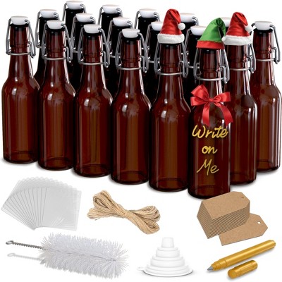 Nevlers  8.5oz  Swing Top Beer Bottles - Amber Glass