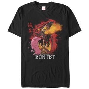 Men's Marvel Iron Fist Dragon T-Shirt - 1 of 4