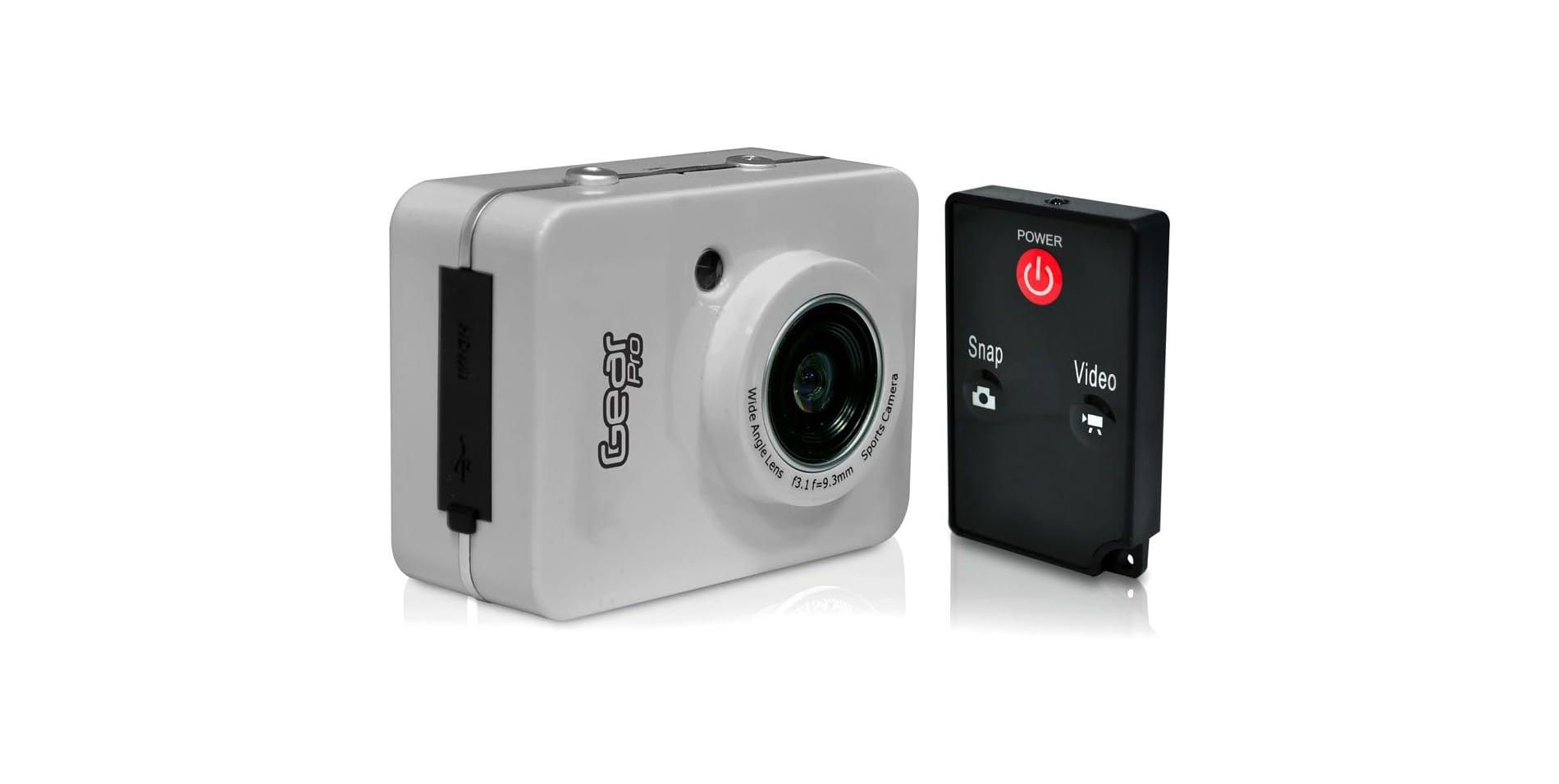 Pyle Gear Pro HD 1080P Action Camera - 12.0 Megapixel Camera, 2.4" Touch Screen, Waterproof, 4X Digital Zoom, 1080P Video Recording (Silver)