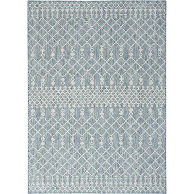 Nourison Positano Moroccan Trellis Flatweave Outdoor Rug