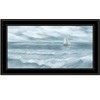 HomeRoots Three Sailboats Black Framed Print Wall Art - 4 of 4