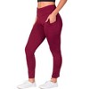 24seven Comfort Apparel Side Pocket Ankle Length Yoga Pant Leggings - 2 of 4