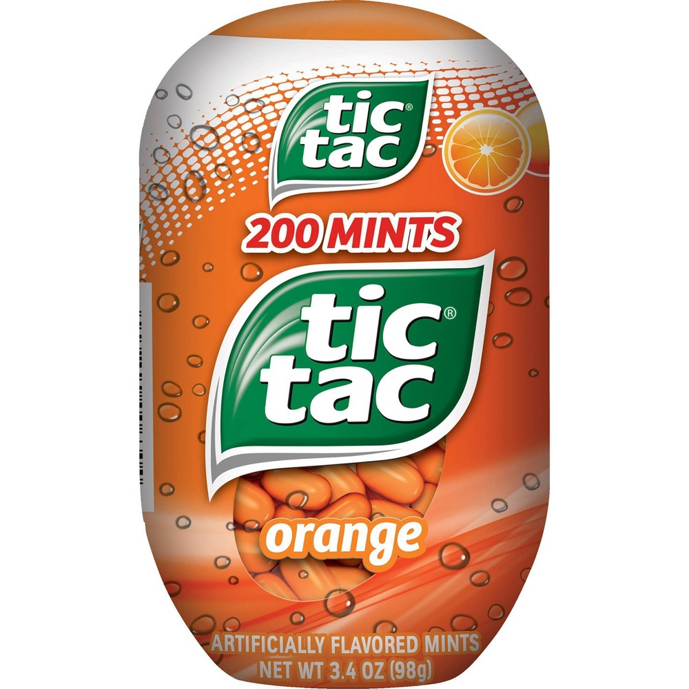 UPC 009800006335 product image for Tic Tac Fresh Breath Mint Candies, Orange Bottle Pack - 3.4 oz | upcitemdb.com