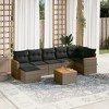vidaXL Garden Sofa Set Grey, Dark Grey - 2 of 4