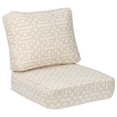 Aoodor Outdoor Patio Chair Cushions Set, Weather-Resistant Sunbrella Fabric Outdoor Cushion with Individual Pocket Springs