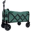 Expandable Dual-Layer Utility Wagon with 100% Extra Space - Grocery CartSupports 225lbs, Green - 2 of 4