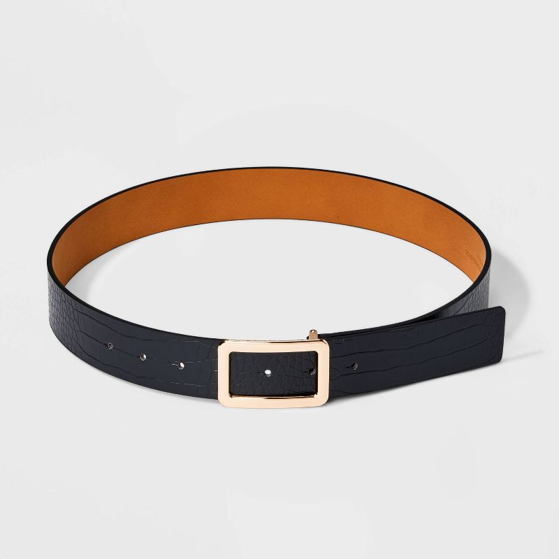 Women's Square Buckle Belt - A New Day™, 3 of 5