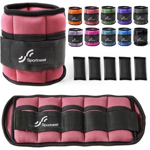 Sportneer Adjustable Ankle Weights 1 Pair 2 4 6 8 10 Lbs - 1 of 3