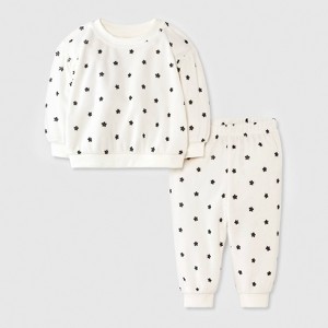 Baby Girls' 2pc Cozy Velour Sweatshirt and Jogger Pants Set - Cat & Jack™ - 1 of 4