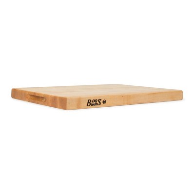 John Boos Maple Wood Edge Grain Reversible Kitchen Butcher Block Cutting Board, 24 x 18 x 1.5 Inches