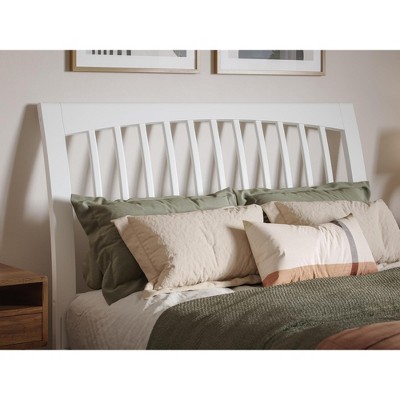 AFI Furnishings Orleans Full Sleigh Solid Wood Slat Headboard in White