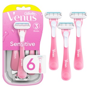 Venus Sensitive Women's Disposable Razors - 6ct - 1 of 4