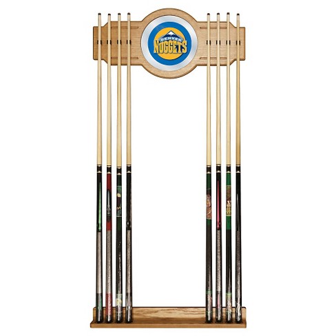 Denver Nuggets Billiard Cue Rack With Mirror