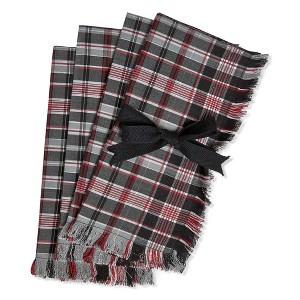 tagltd WINTER SKETCHES NAPKIN Set of 4 BLACK - 1 of 2