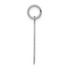 Black Bow Jewelry Sterling Silver, Athletic Collection, Large Polished Number 3 Pendant - 2 of 4
