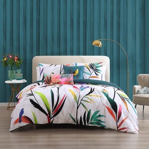 Bebejan Tropical Fusion 100% Cotton 5-Piece Reversible Comforter Set - 1 of 4