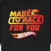 Men's - Hot Wheels - Valentine's Made to Race Graphic Fleece Sweatshirt - 2 of 4