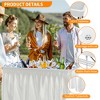 SUGIFT Portable Ice Cooler Table with Drainage, Skirt & Handle, 440LBS Capacity Outdoor Beverage Station for Party, Wedding, BBQ and Events - 4 of 4