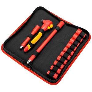 Powerbuilt 13 Piece  3/8-Inch Drive VDE Ratchet And Socket Set - 1 of 3