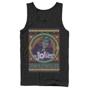 Men's Batman Ugly Christmas Joker Tank Top - 1 of 4
