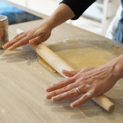 Handcrafted French Style Maple Wood Rolling Pin, 20 inch