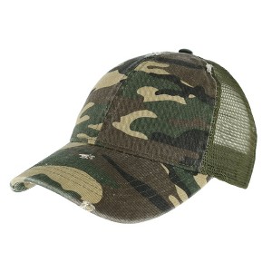 Ponyflo Women's Camo Cotton Ponytail Baseball Cap - 1 of 3