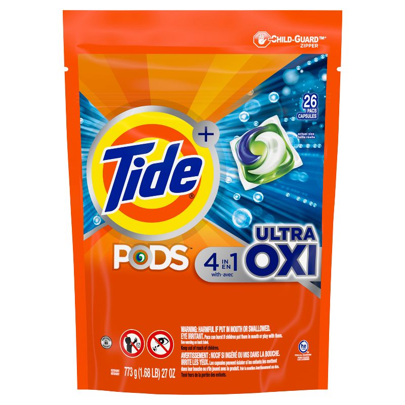 Tide Pods Ultra Oxi Laundry Detergent Pacs, 1 of 8