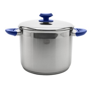 YBM Home Professional Chef's 18/10 Stainless Steel Stock Pot Covered Tri-Ply Capsule Base With Bakelite Handle, Induction Compatible - 1 of 1