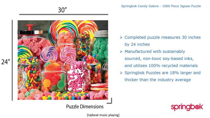 Springbok Candy Galore Puzzle - 1000pc, 2 of 6, play video