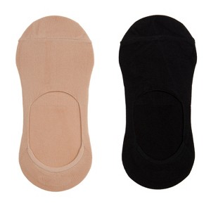Pawz by Bearpaw Women's 6 Pack Invisible Thin No Show Liner Socks Ultra Low Loafer Hidden Liner Socks - Flat Socks for Women - 1 of 4