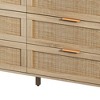 Sapphtopaz 6 Drawers 59.06" Rattan Dresser for Bedroom Storage Cabinet Closet Organizers and Storage for Bedroom, Closet, Living Room - 2 of 4
