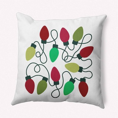 16x16 Orara Studio Christmas Tree Square Throw Pillow Pink/White - Deny  Designs