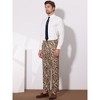 INSPIRE CHIC Men's Houndstooth Geometric Printed Color Block Dress Pants - 4 of 4