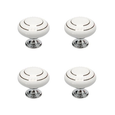 Unique Bargains Ceramic DIY Decorative Dressing Table Cabinet Knob 4 Pcs