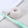 Unique Bargains Bathroom Round Mini Ceramic Toothbrush Holder 1.65"x1.18" - 2 of 4