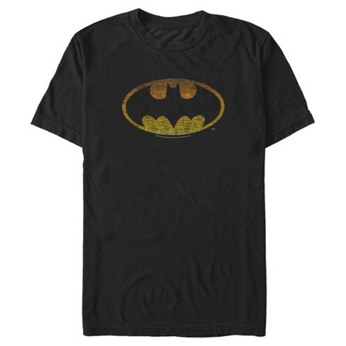 Men\'s T-shirt : Distressed Batman Classic Logo Target