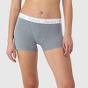 Hanes Premium Women's 4pk Boyfriend Cotton Stretch Boxer Briefs -Colors May Vary - image 3 of 4