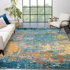 Washable Modern Abstract Large Area Rugs, Indoor Soft Non Slip Floor Carpet for Bedroom Living Room Home Office - 3 of 4