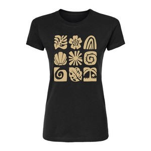 Women's - Instant Message - Beach Squares Fitted Graphic T-Shirt - 1 of 3