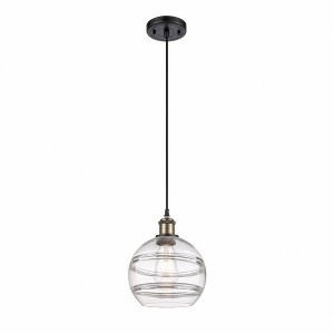 Rochester - 1 Light Cord Hung Mini Pendant In Industrial Style-9.88 Inches Tall and 8 Inches Wide - 1 of 1