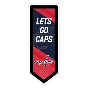 Evergreen Ultra-Thin Glazelight LED Wall Decor, Pennant, Washington Capitals- 9 x 23 Inches Made In USA - 1 of 4