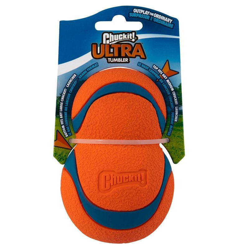 Chuckit! Ultra Tumbler Dog Toy - Orange &#38; Blue, 1 of 6