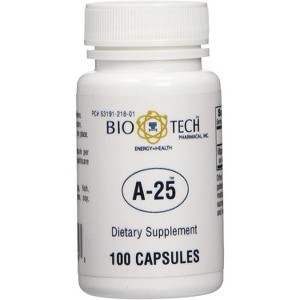 Bio-Tech Pharmacal A-25 Vitamin A Palmitate Supplement – 25,000 IU, 100 Capsules – Supports Vision, Immune Function & Cell Health - 1 of 4