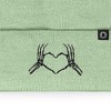 Dalix Heart of Bones Embroidered Beanie Skeleton Warm Winter Knit Hat for Women - 2 of 4